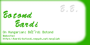 botond bardi business card